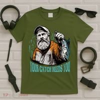 Your Catch Needs You Fishing T-Shirt thumb 5