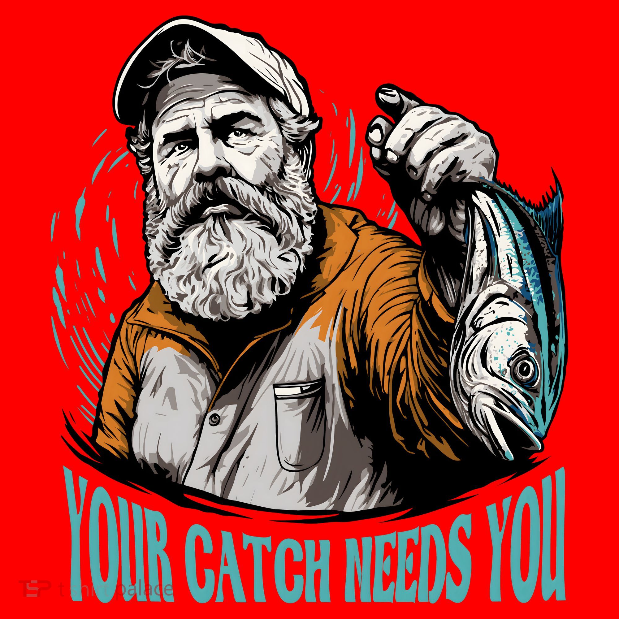 Your Catch Needs You Fishing Santa Hat