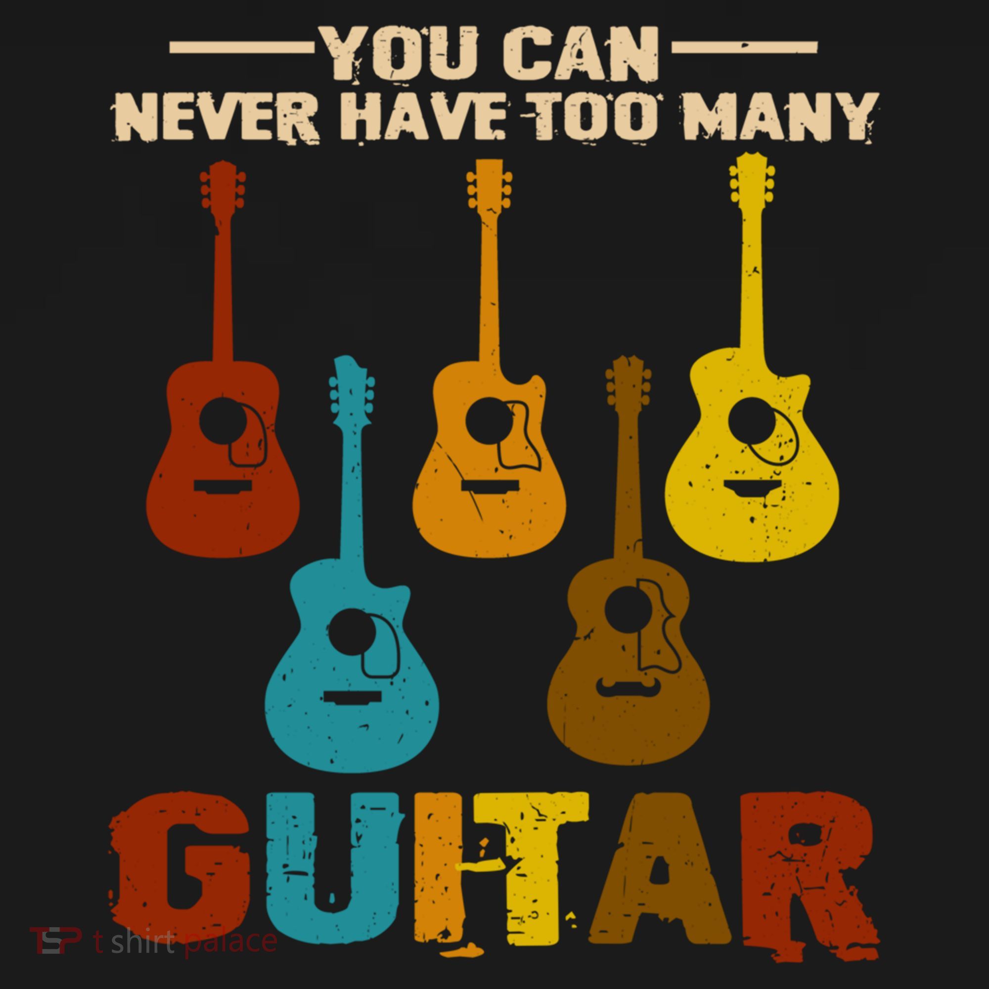 You Can Never Have Too Many Guitars Cool Gift Doggie Tank