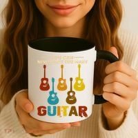 You Can Never Have Too Many Guitars Cool Gift Coffee Mug thumb 3