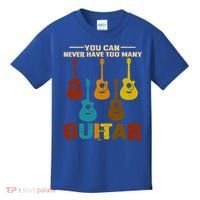 You Can Never Have Too Many Guitars Cool Gift Kids T-Shirt thumb 0