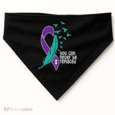 You Can Never Be Replaced Suicide Awareness USA-Made Doggie Bandana
