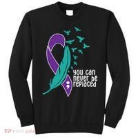 You Can Never Be Replaced Suicide Awareness Sweatshirt thumb 0