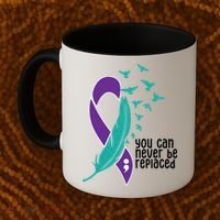 You Can Never Be Replaced Suicide Awareness Coffee Mug thumb 2