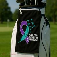 You Can Never Be Replaced Suicide Awareness Golf Towel thumb 2