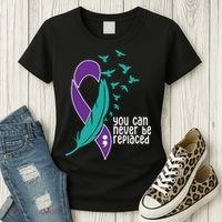 You Can Never Be Replaced Suicide Awareness Women's T-Shirt thumb 3
