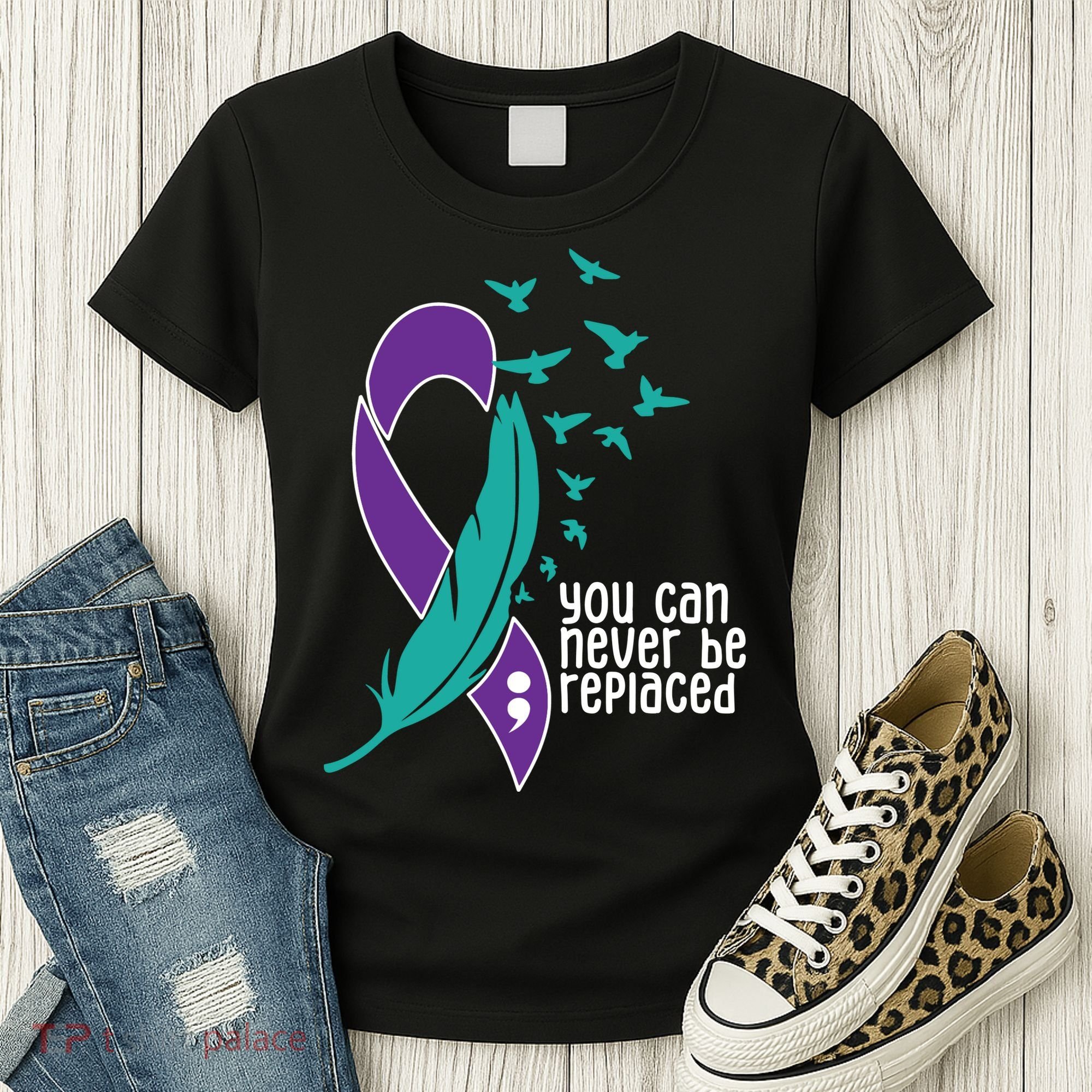You Can Never Be Replaced Suicide Awareness Women's T-Shirt