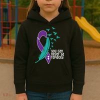 You Can Never Be Replaced Suicide Awareness Kids Hoodie thumb 3