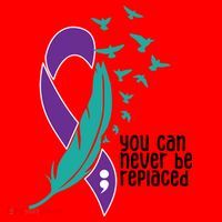 You Can Never Be Replaced Suicide Awareness Santa Hat thumb 1