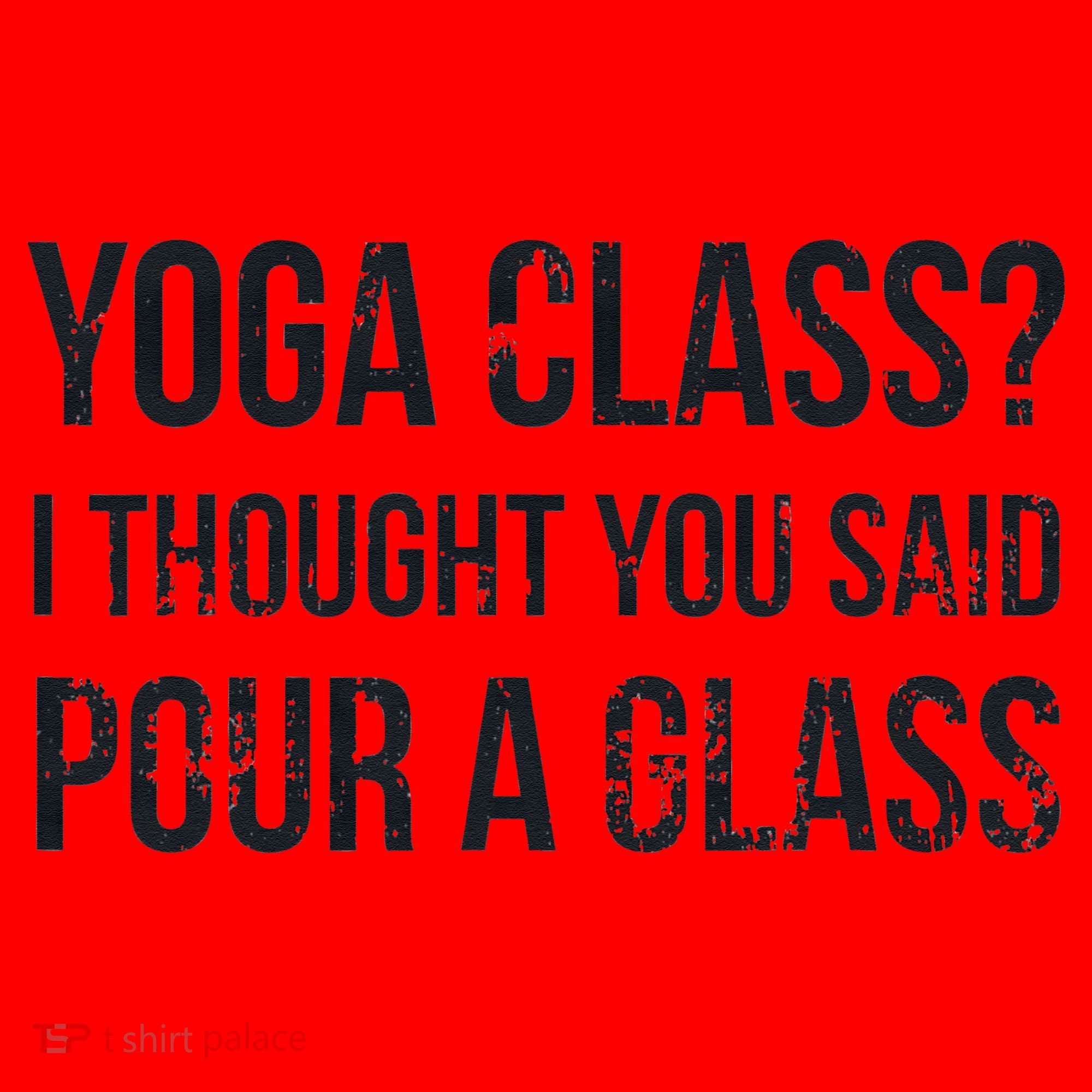 Yoga Class Pour A Glass Funny Wine & Yoga Sayings Santa Hat