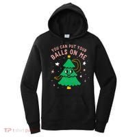 You Can Put Your Balls On Me Christmas Tree Women's Hoodie thumb 0