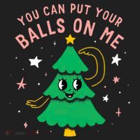 You Can Put Your Balls On Me Christmas Tree Hat thumb 2