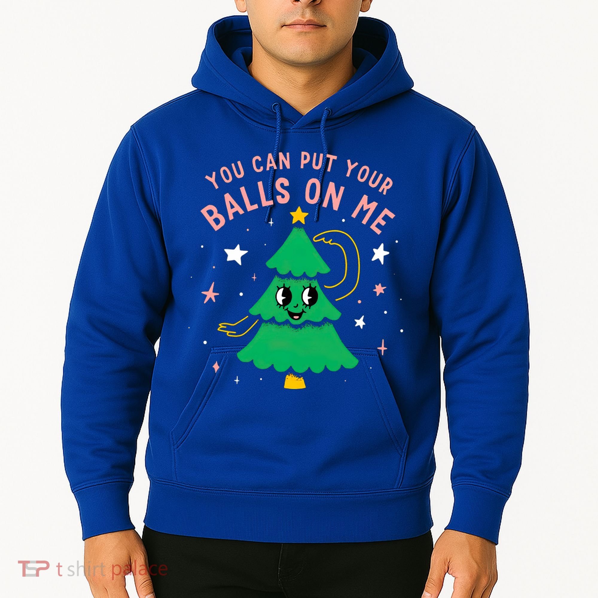 You Can Put Your Balls On Me Christmas Tree Hoodie