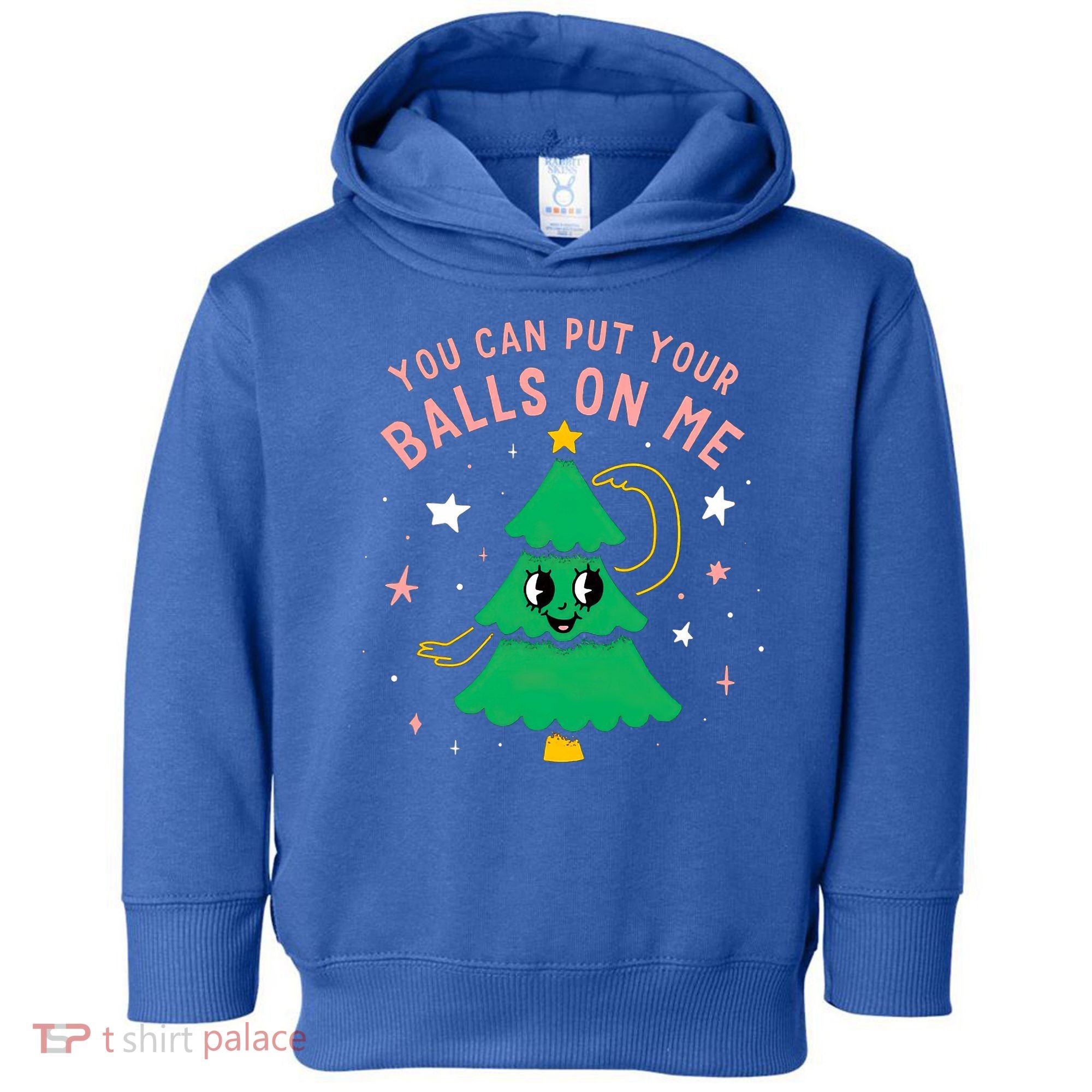 You Can Put Your Balls On Me Christmas Tree Toddler Hoodie