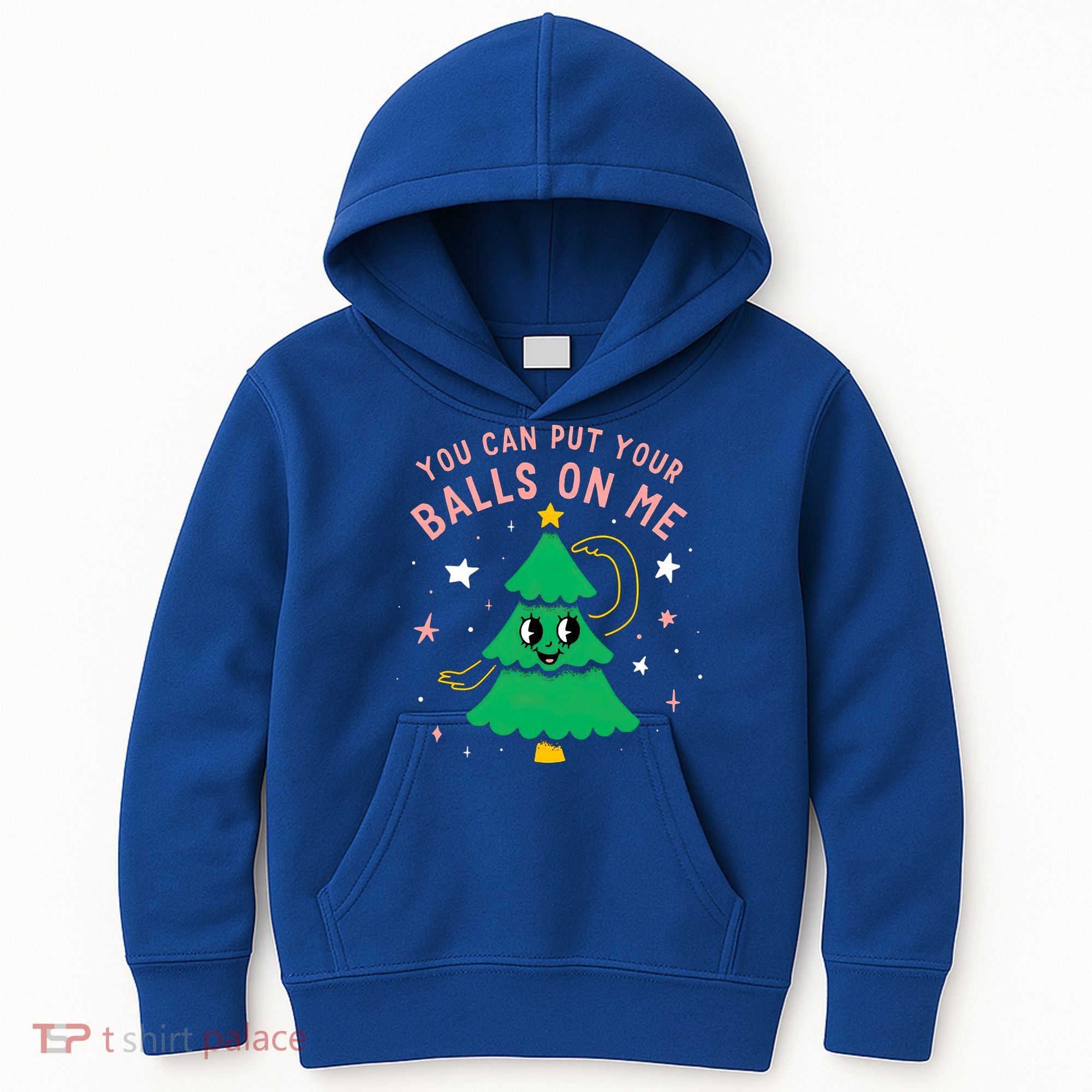 You Can Put Your Balls On Me Christmas Tree Kids Hoodie