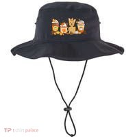 Yorkie Coffee Pumpkin Spice Dog Lovers Fall Thanksgiving Great Gift Bucket Hat thumb 0