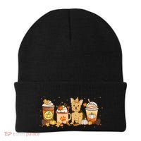 Yorkie Coffee Pumpkin Spice Dog Lovers Fall Thanksgiving Great Gift Beanie thumb 0