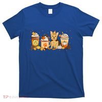 Yorkie Coffee Pumpkin Spice Dog Lovers Fall Thanksgiving Great Gift T-Shirt thumb 0