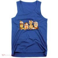 Yorkie Coffee Pumpkin Spice Dog Lovers Fall Thanksgiving Great Gift Tank Top thumb 0