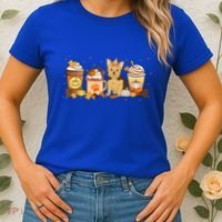 Yorkie Coffee Pumpkin Spice Dog Lovers Fall Thanksgiving Great Gift Women's T-Shirt thumb 2