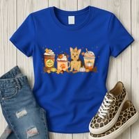 Yorkie Coffee Pumpkin Spice Dog Lovers Fall Thanksgiving Great Gift Women's T-Shirt thumb 3