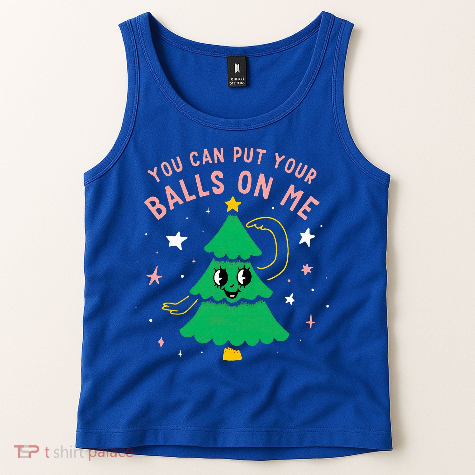 You Can Put Your Balls On Me Christmas Tree Tank Top
