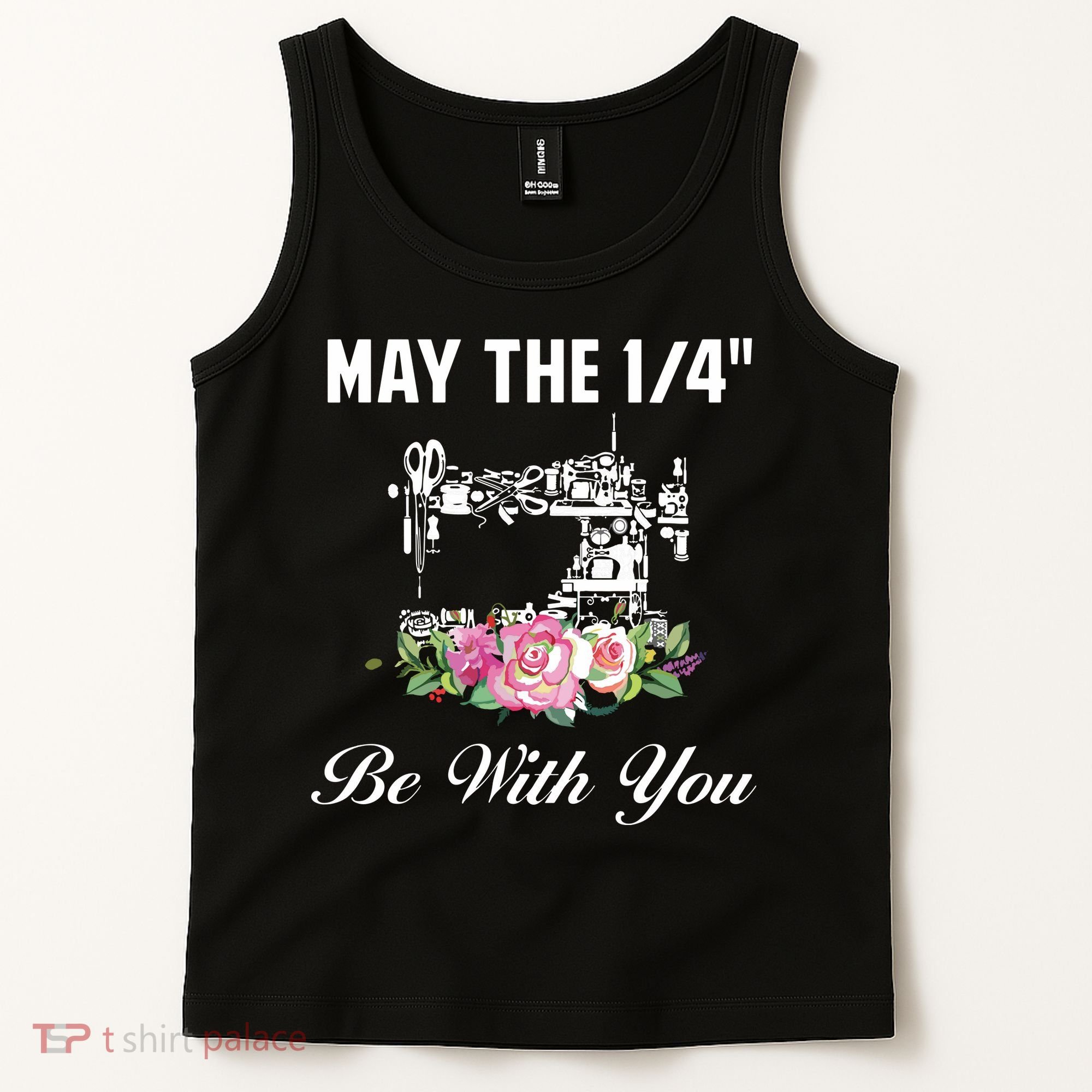 Yarn Craft Quilting Quote May The 14 Be With You Sewing Tank Top