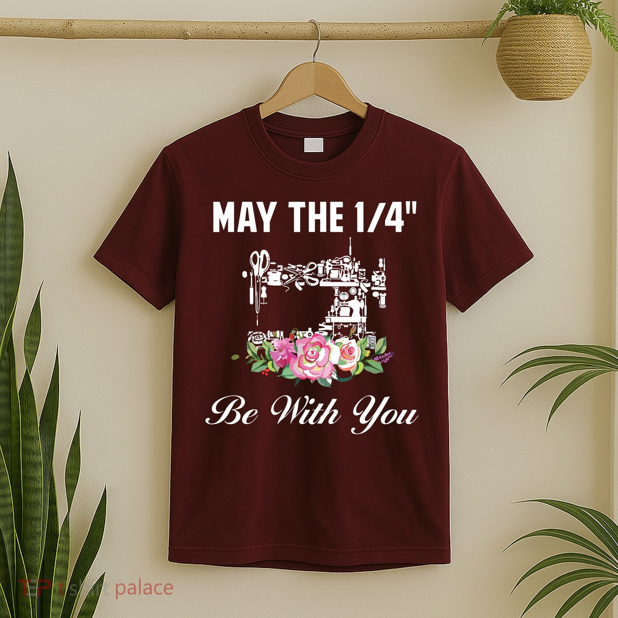Yarn Craft Quilting Quote May The 14 Be With You Sewing T-Shirt