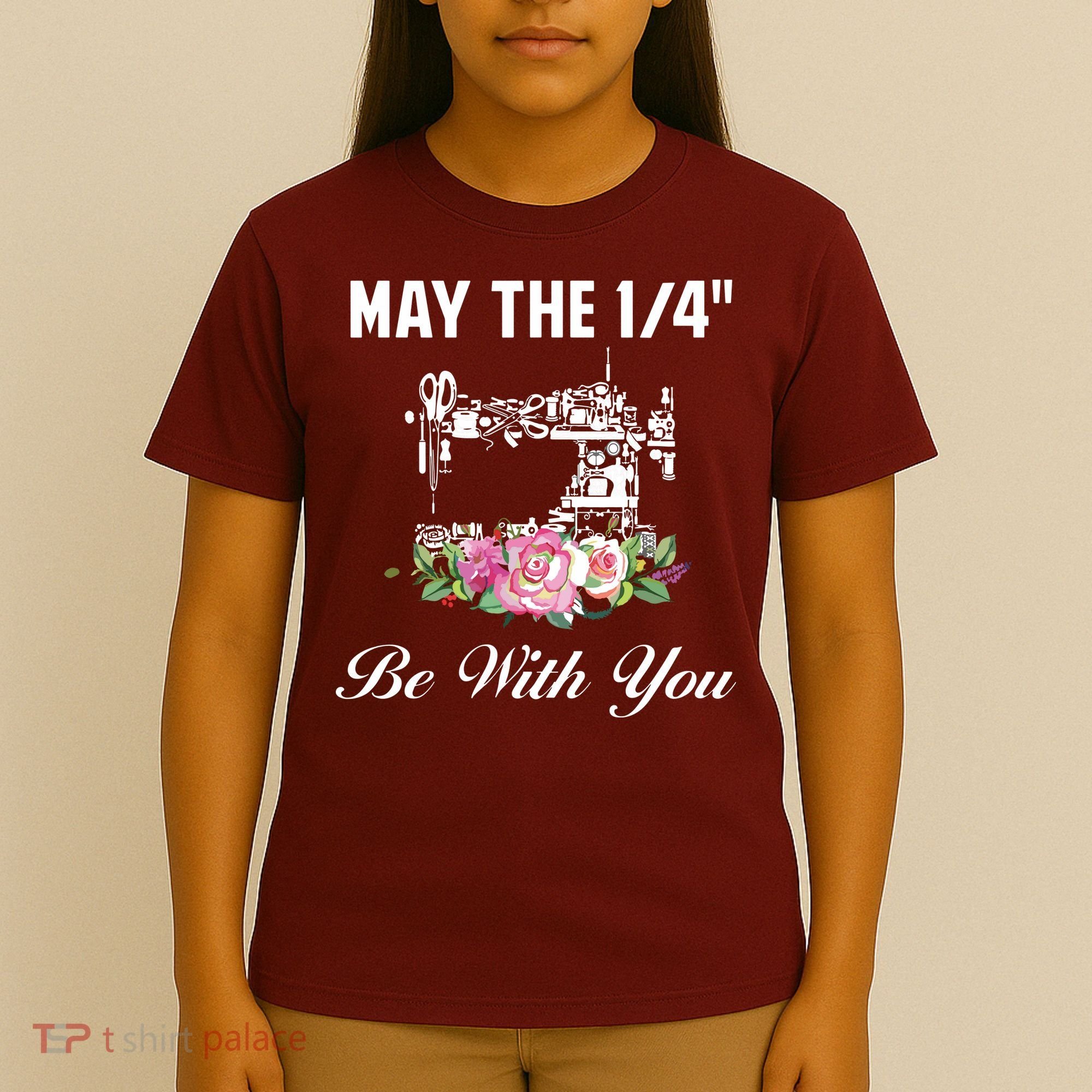 Yarn Craft Quilting Quote May The 14 Be With You Sewing T-Shirt
