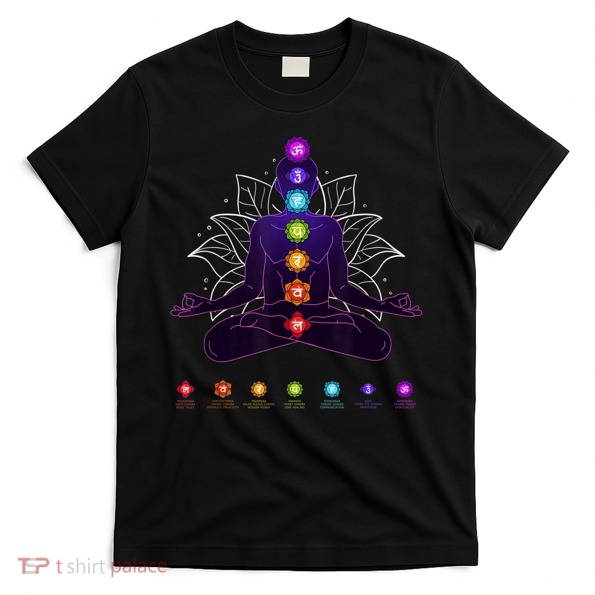 Yoga Chakra Spiritual Body System Meditation T-Shirt