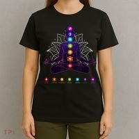 Yoga Chakra Spiritual Body System Meditation T-Shirt thumb 4