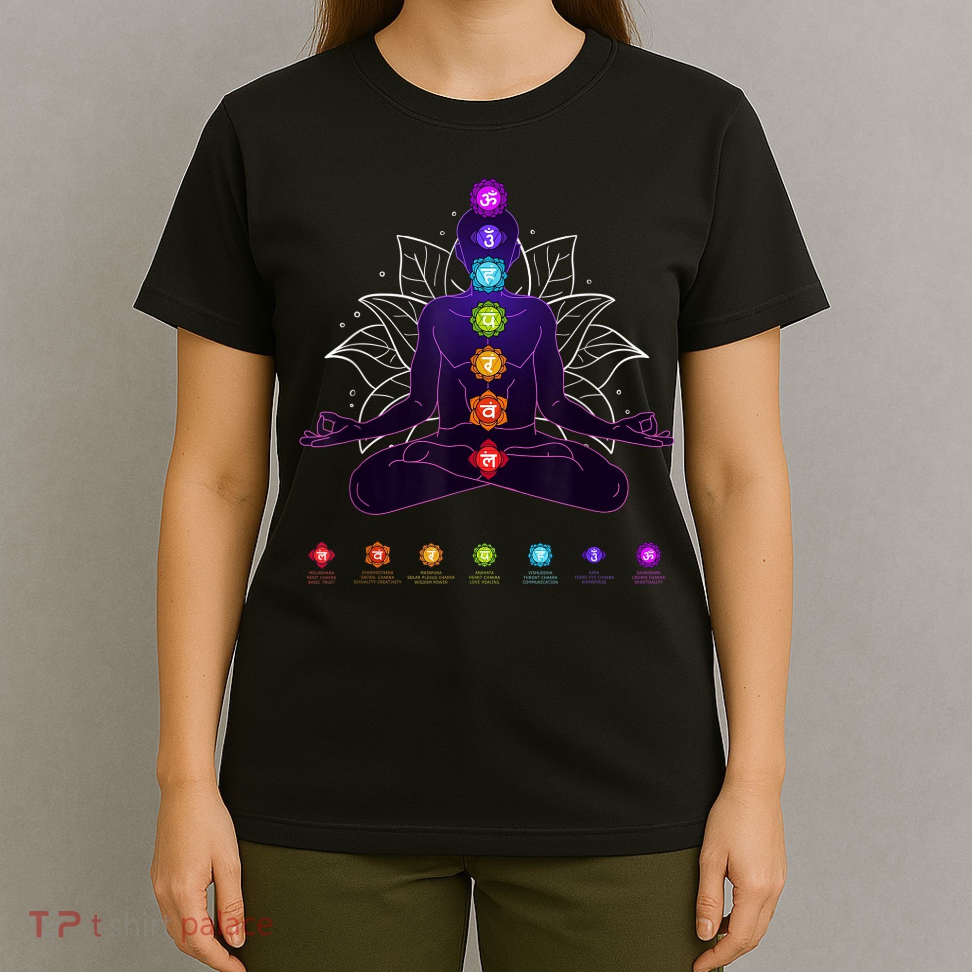 Yoga Chakra Spiritual Body System Meditation T-Shirt