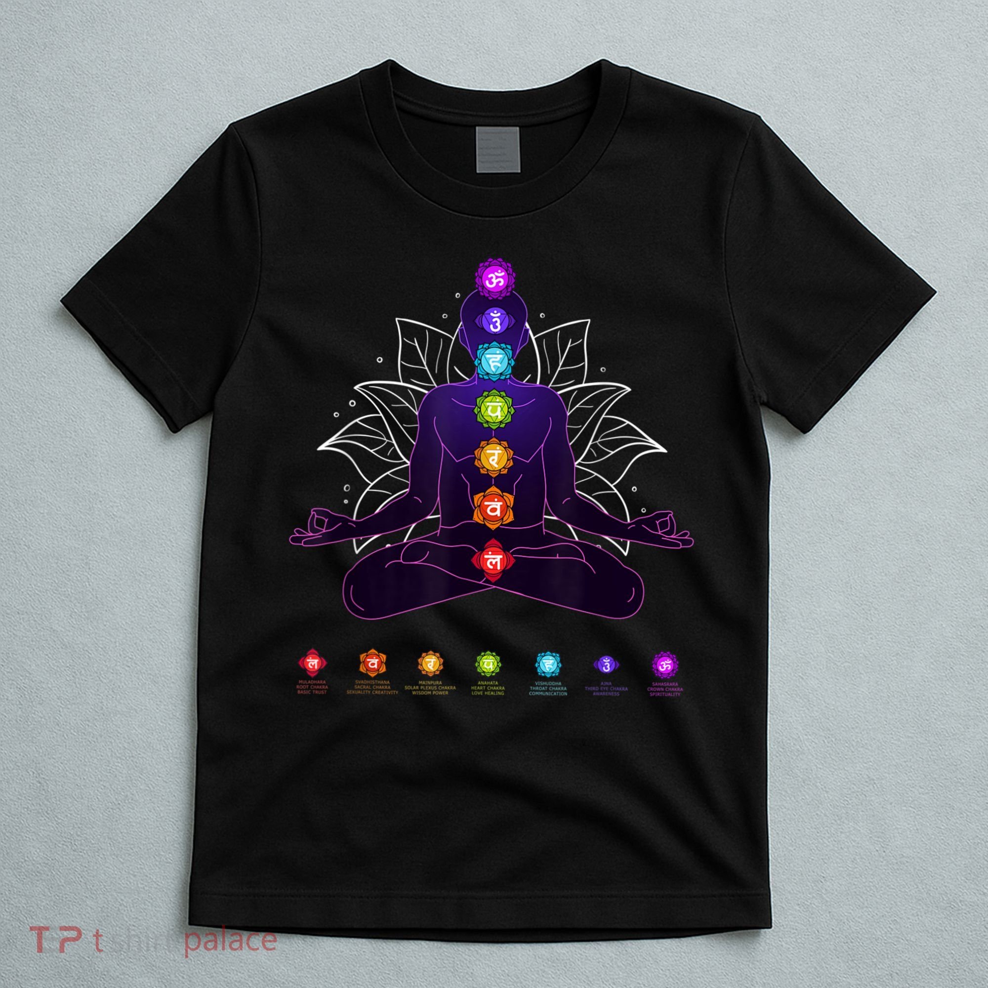 Yoga Chakra Spiritual Body System Meditation T-Shirt