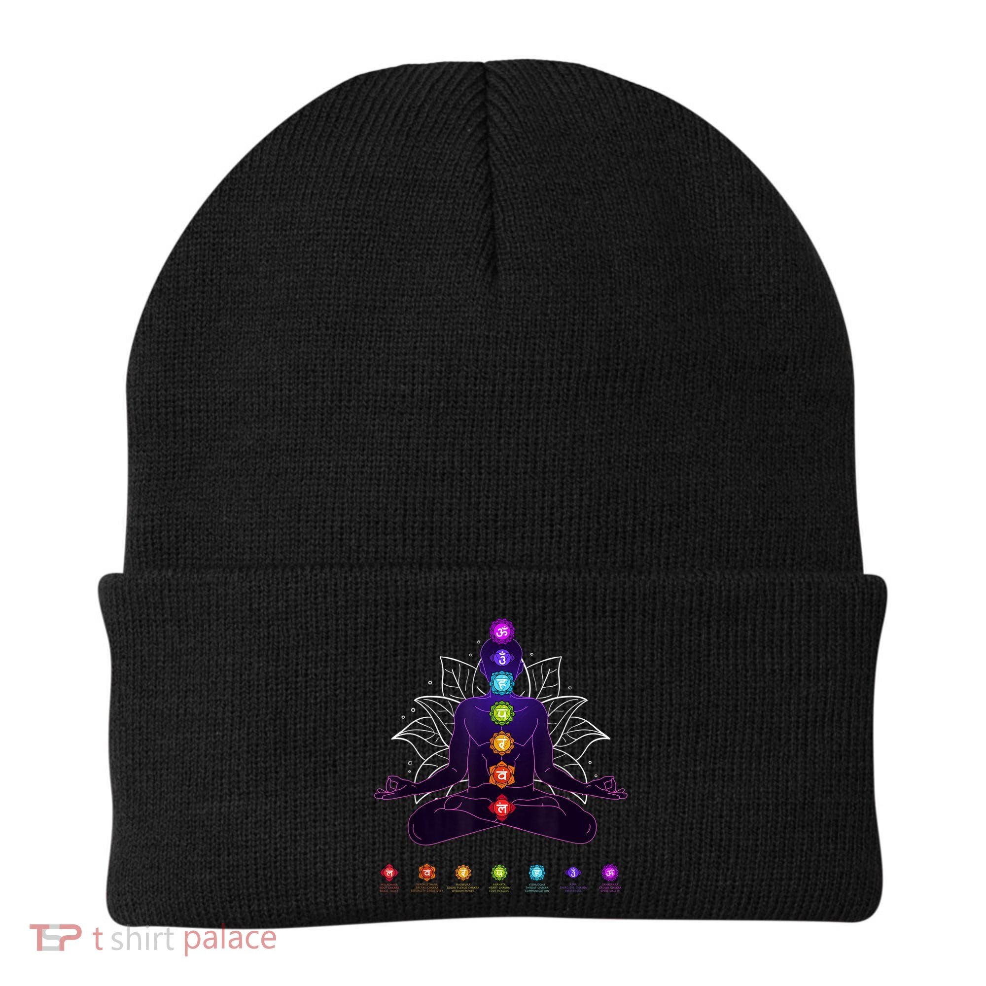 Yoga Chakra Spiritual Body System Meditation Beanie