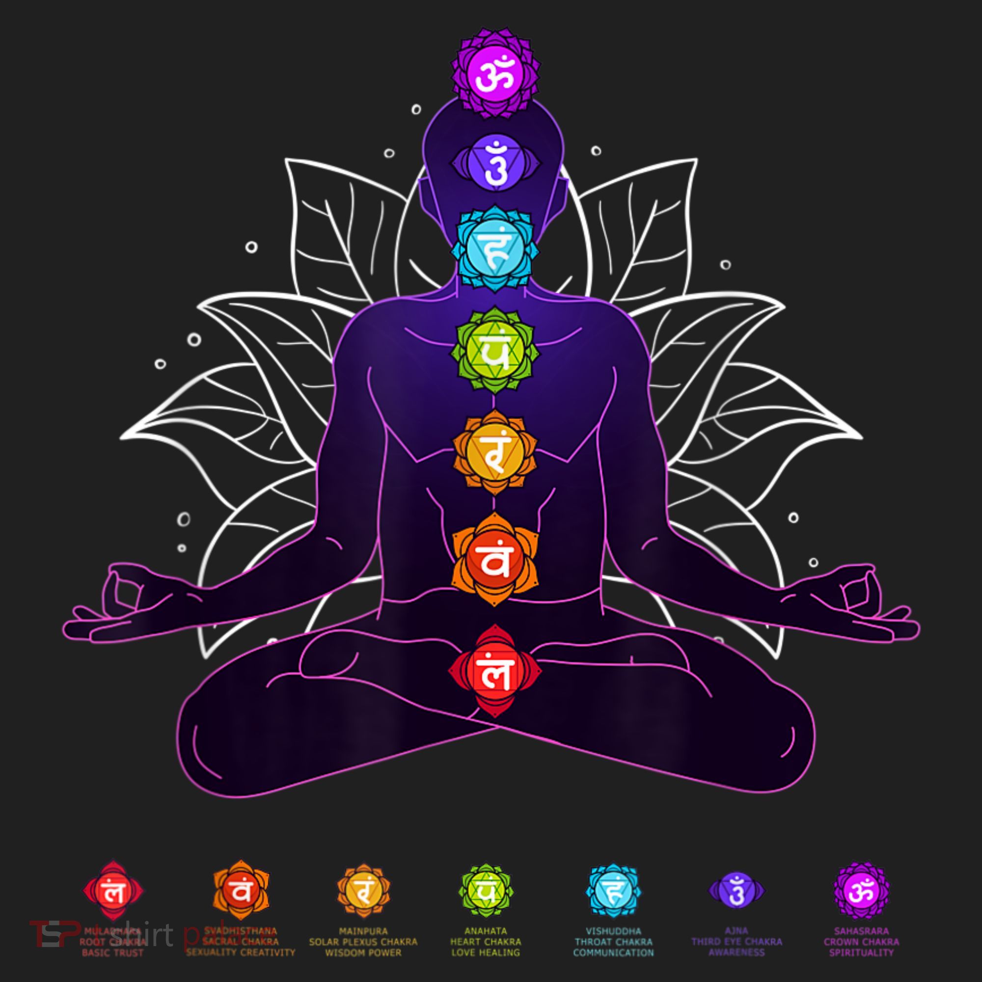 Yoga Chakra Spiritual Body System Meditation Hat