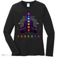 Yoga Chakra Spiritual Body System Meditation Women's Long Sleeve Shirt thumb 0