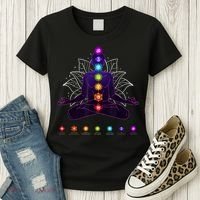 Yoga Chakra Spiritual Body System Meditation Women's T-Shirt thumb 3