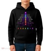 Yoga Chakra Spiritual Body System Meditation Kids Hoodie thumb 4