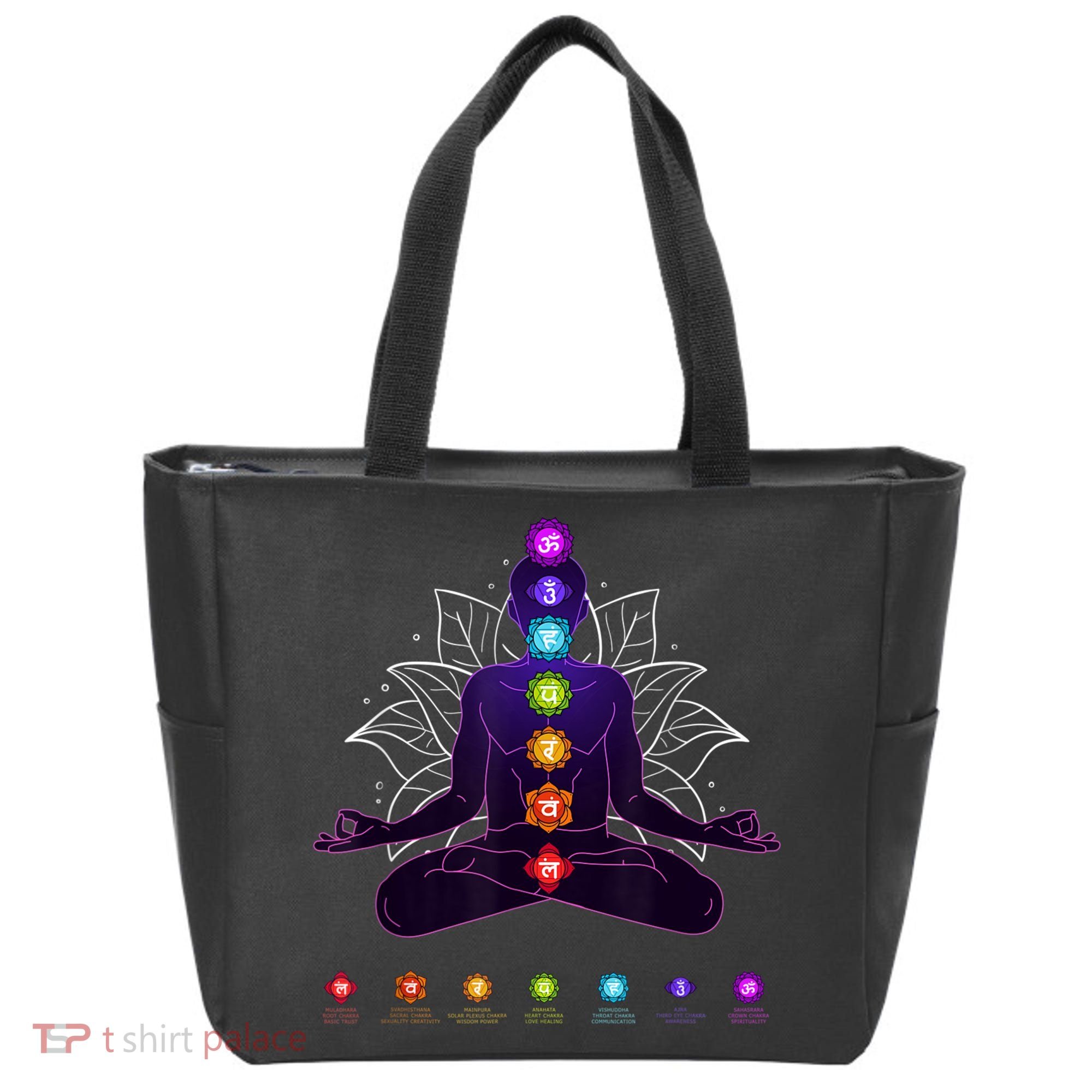 Yoga Chakra Spiritual Body System Meditation Tote Bag