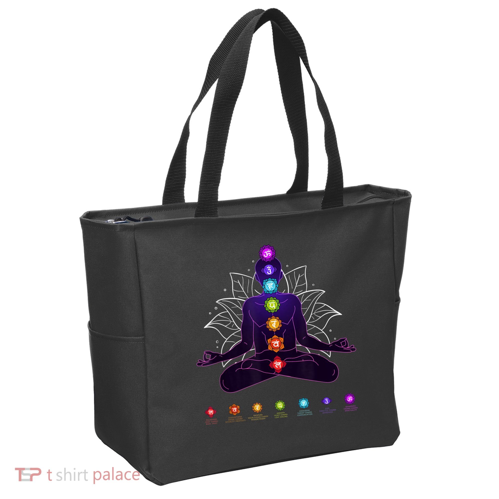 Yoga Chakra Spiritual Body System Meditation Tote Bag