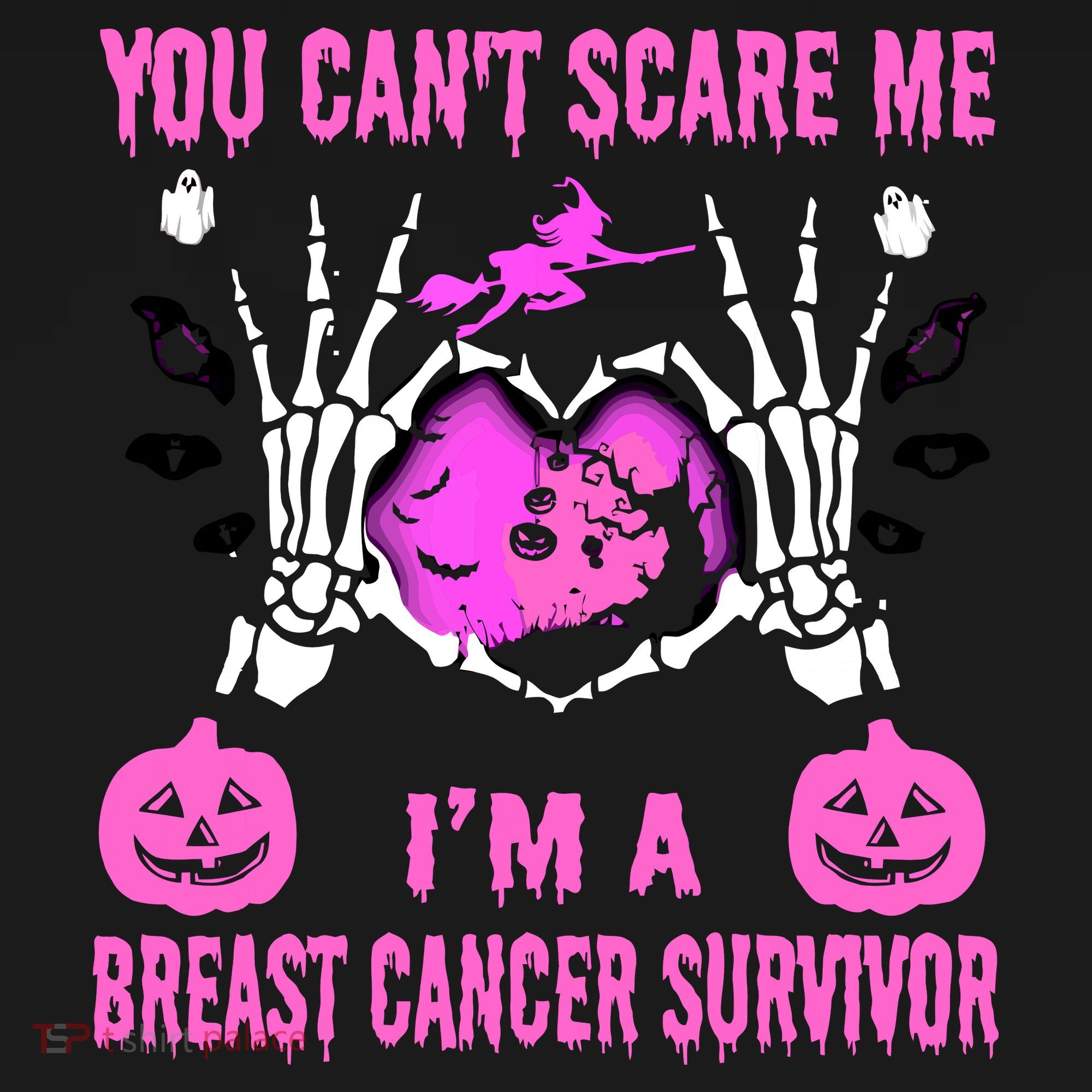 You Cant Scare Me Im A Breast Cancer Survivor Halloween Apron
