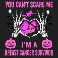You Cant Scare Me Im A Breast Cancer Survivor Halloween Tumbler thumb 3