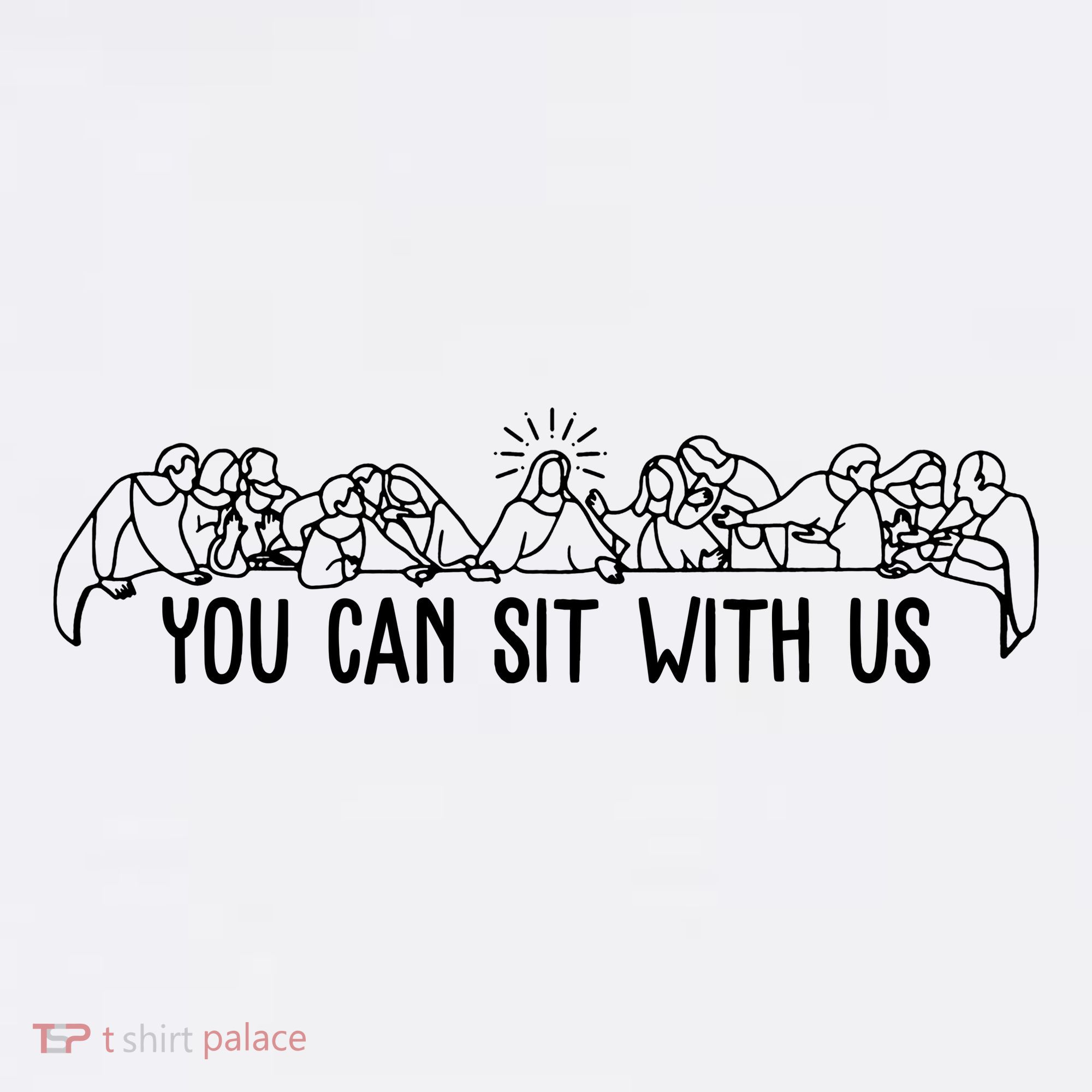 You Can Sit With Us Twelve Apostles Christianity Baby Bodysuit