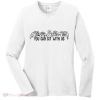 You Can Sit With Us Twelve Apostles Christianity Women's Long Sleeve Shirt thumb 0