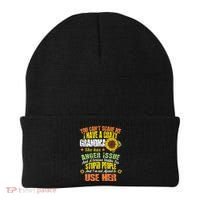 You Can't Scare Me I Have A Grandma With Anger Issues Beanie thumb 0