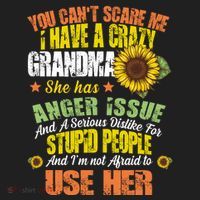 You Can't Scare Me I Have A Grandma With Anger Issues Beanie thumb 2