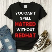 You CanT Spell Hatred Without Redhat Anti Trump Women's T-Shirt thumb 3