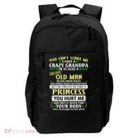 You Can’t Scare Me I Have A Crazy Grandpa Gift Backpack thumb 0