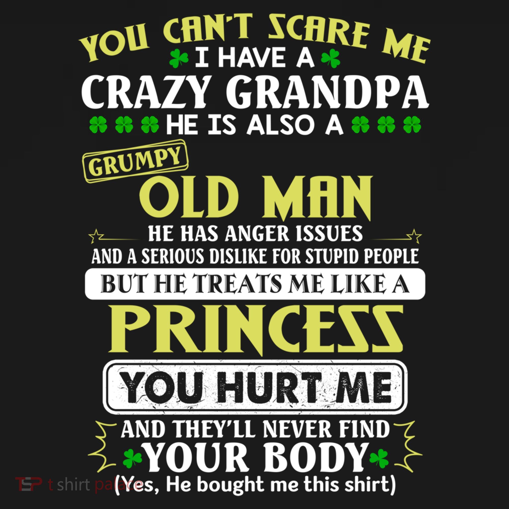 You Can’t Scare Me I Have A Crazy Grandpa Gift Women's Hoodie