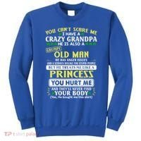 You Can’t Scare Me I Have A Crazy Grandpa Gift Sweatshirt thumb 0